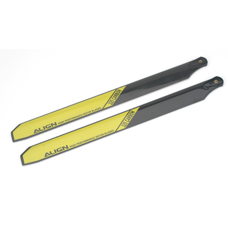 325mm CF Rotor Blade Set, 3K Yellow photo