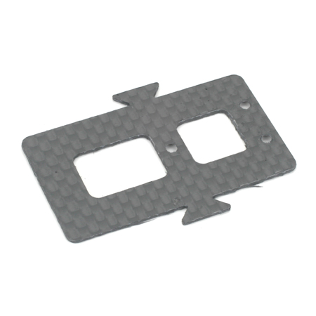 Carbon Fiber Battery Mounting Plate, Black photo